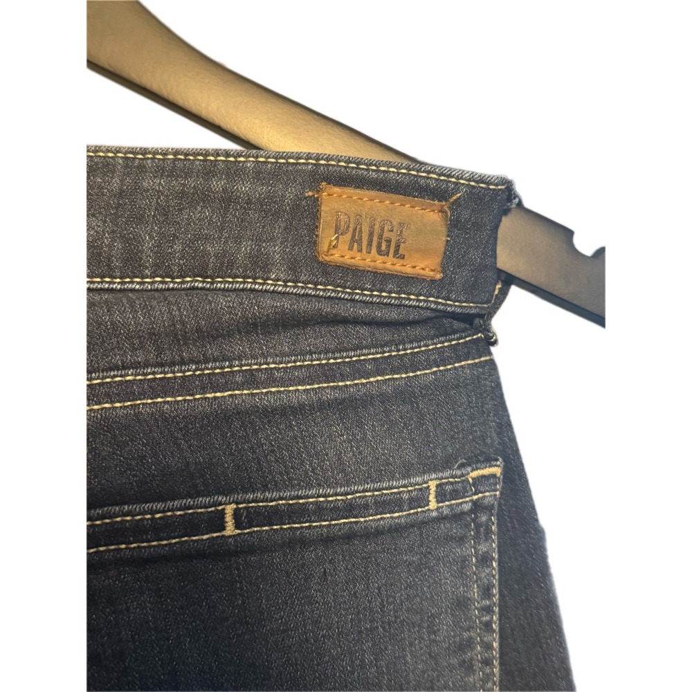 PAIGE Hoxton Ankle Skinny Jeans Dark Indigo High Rise Denim Womens Size 25 - Picture 5 of 7
